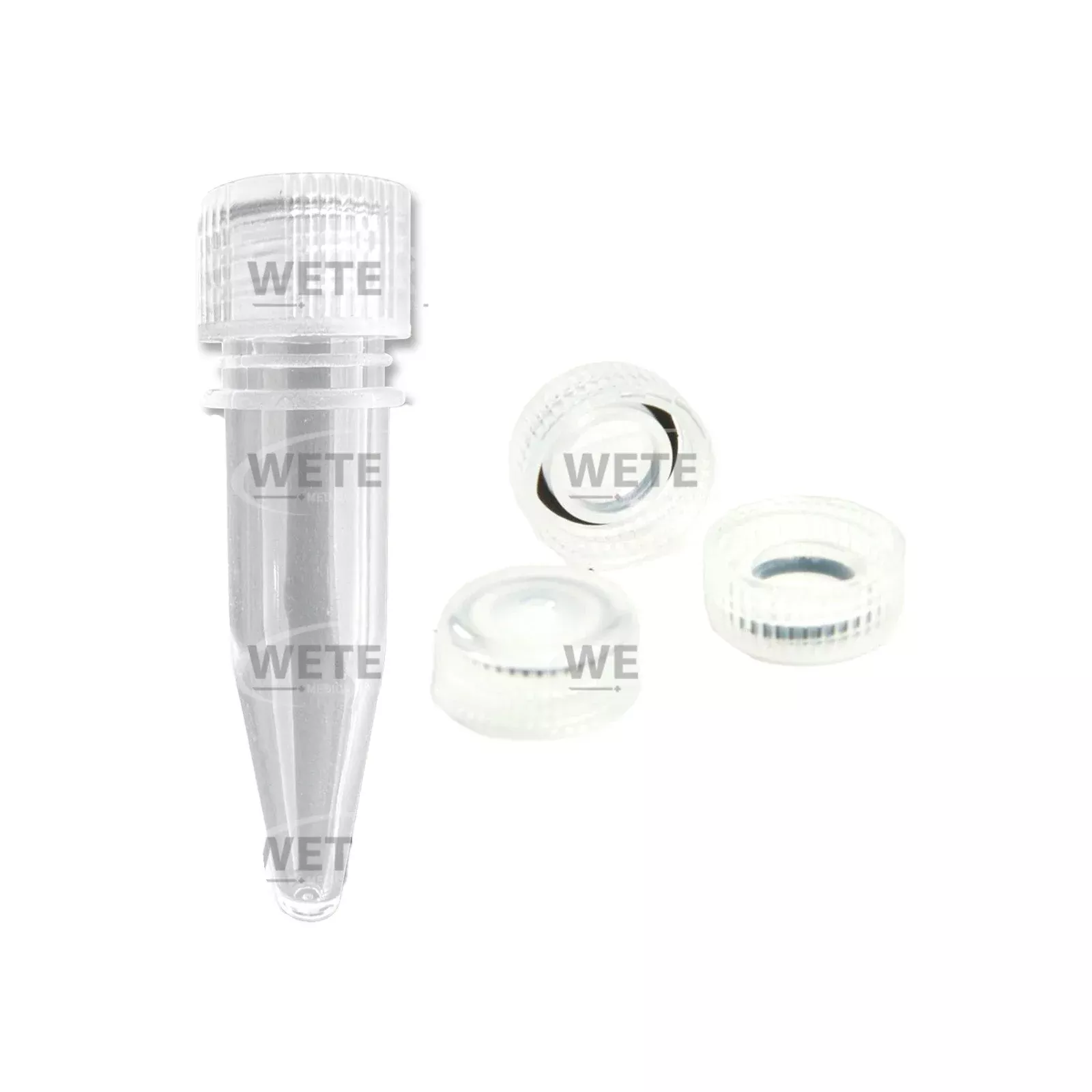 0.5ml Centrifuge Clear Tubes Sterile with Screw Cap