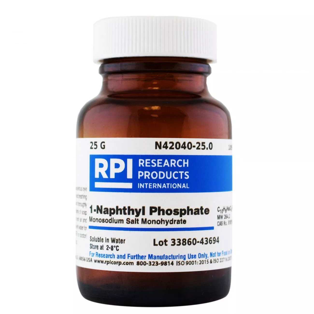 1-Naphthyl PhosphateMonosodium Salt Monohydrate,25 GramsRP-N42040-25.0