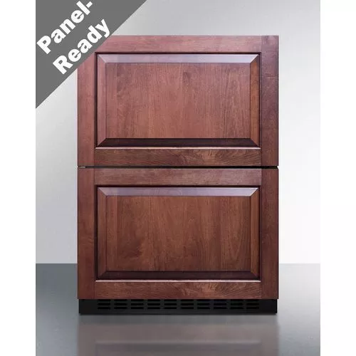 24" Wide 2-Drawer All-Freezer (Panels Not Included)Summit ADFD243PNR