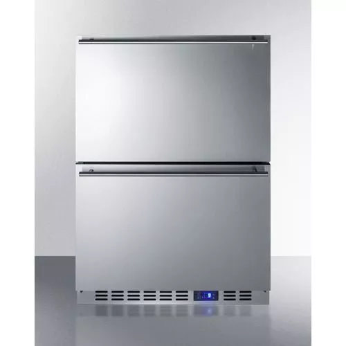 24" Wide 2-Drawer All-FreezerDrawer , Stainless SteelSummit SCFF532D