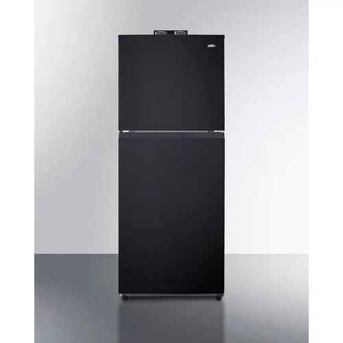 24" Wide Break Room Refrigerator-FreezerLHD , BlackSummit BKRF1087BLHD