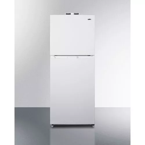 24" Wide Break Room Refrigerator-FreezerRHD , WhiteSummit BKRF1088W