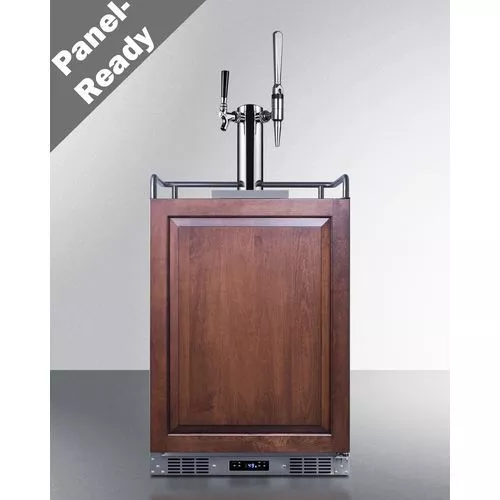 24" Wide Built-In Cold Brew/Nitro Coffee Kegerator (Panel Not Included)Door Swing RHD , Panel ReadySummit SBC682PNRCMTWIN