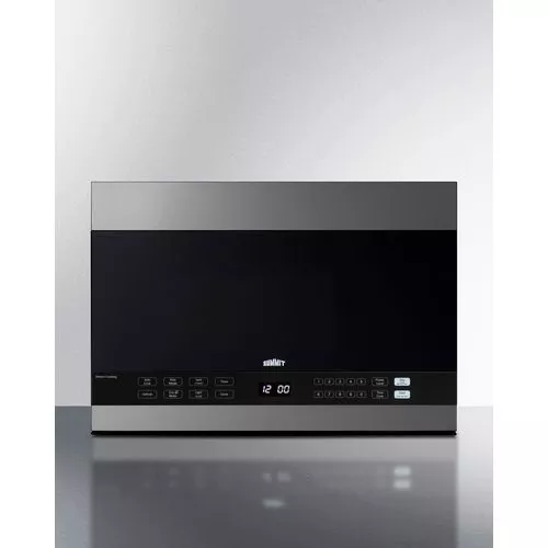 24" Wide Over-the-Range MicrowaveDoor & Cabinet Black/SSSummit MHOTR243SS