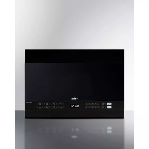 24" Wide Over-the-Range MicrowaveDoor & Cabinet Black Summit MHOTR242B