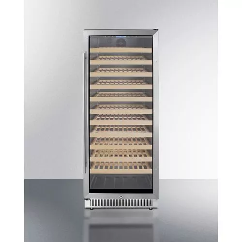 24" Wide Single Zone Wine CellarDoor Swing RHD , GlassSummit SWC1127B