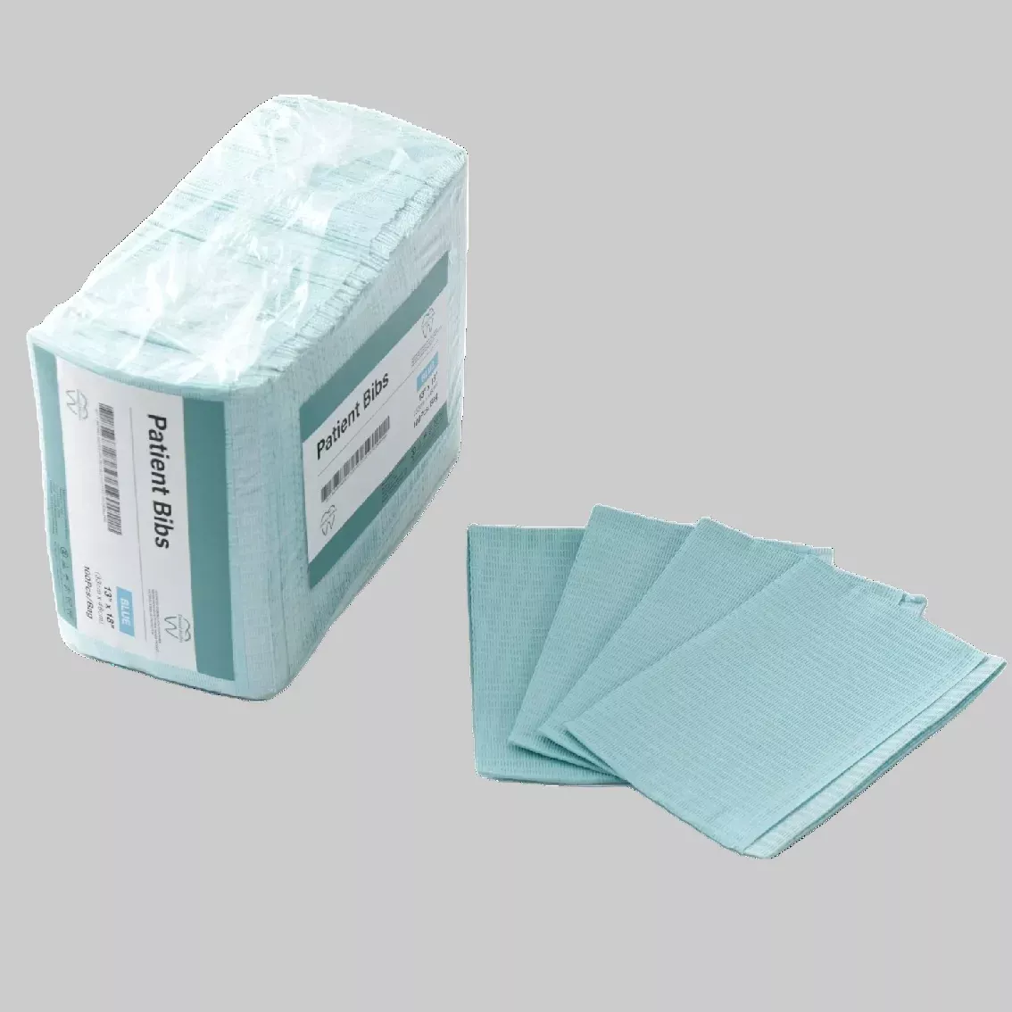 3 Layered Patient Bibs 13"x18" Great Quality and Very Durable
