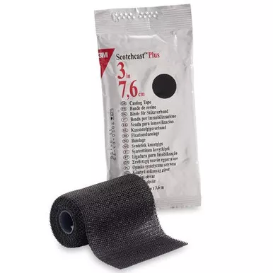 3M - 3M Adaptic Touch - 82003A - Tape, Cast Scotchcast 3 X 4 Yds Black