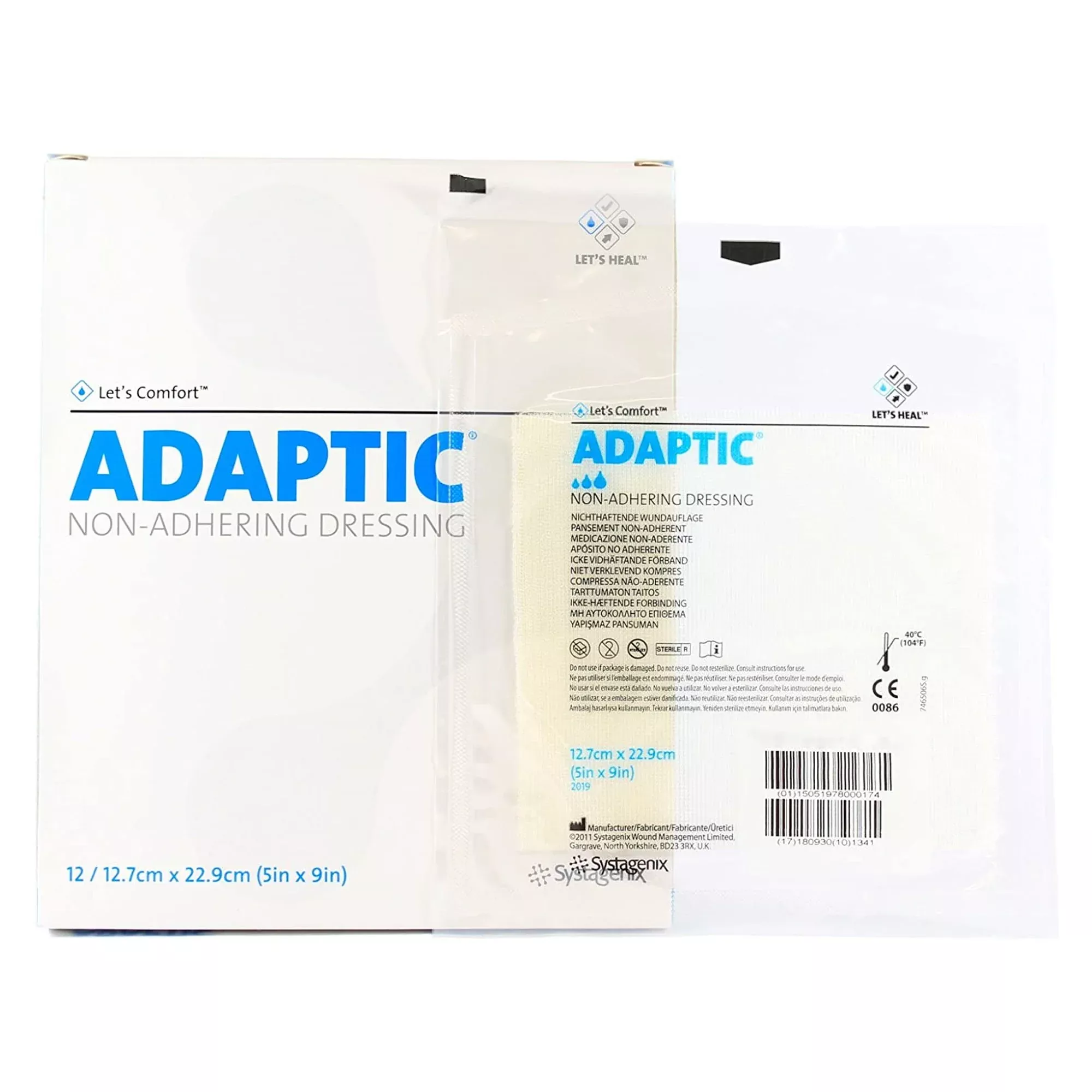 3M™ Adaptic™ Oil Emulsion Impregnated Dressing, 5 x 9 Inch