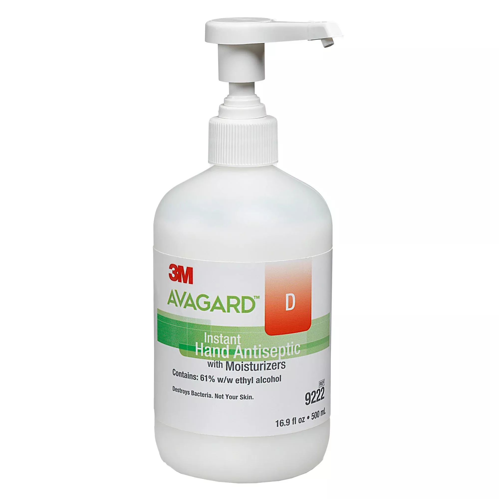 3M Avagard 9222 D Hand Antiseptic, 16 oz, Pump Bottle