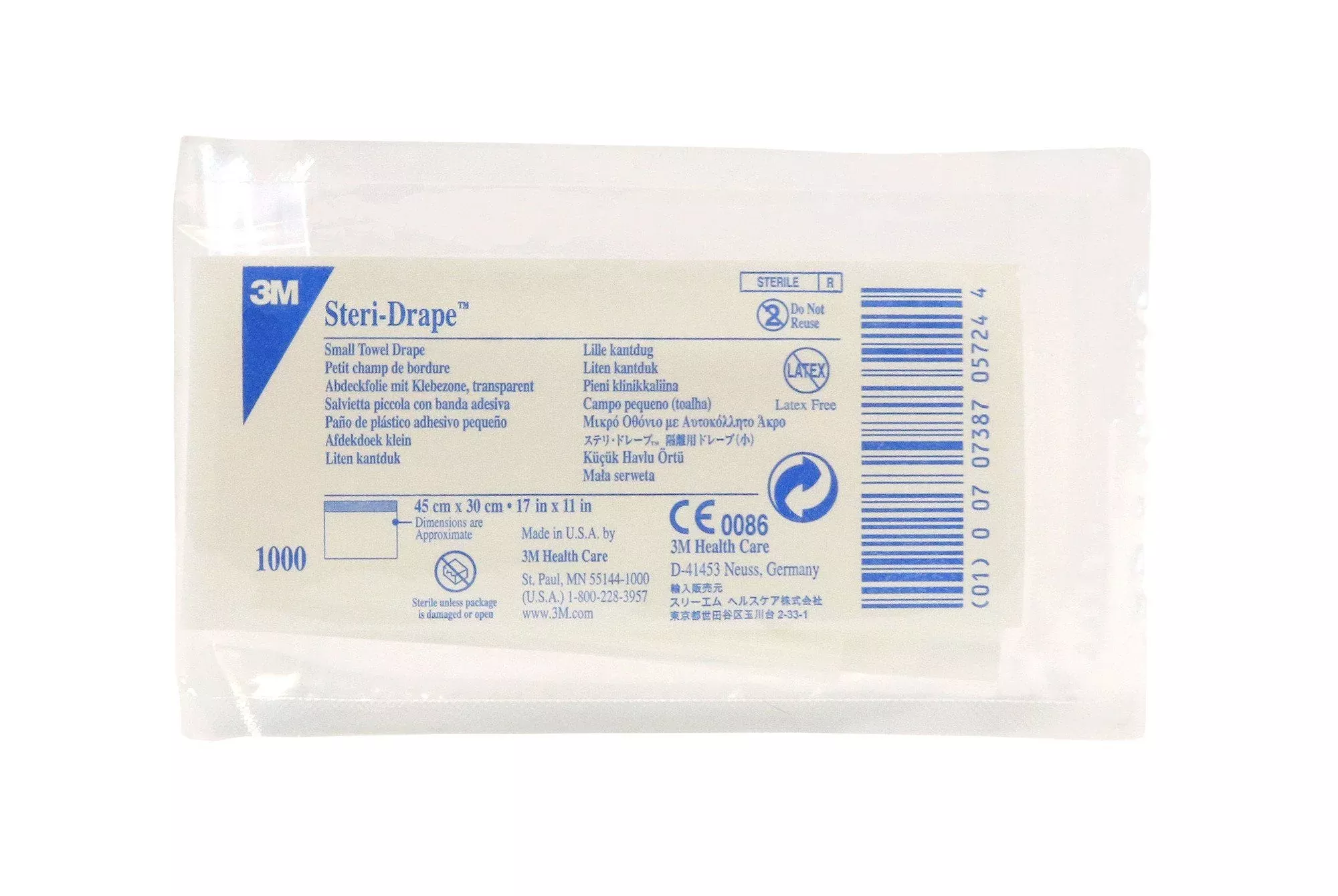 3M Steri-Drape™ Towel Drape with Adhesive Strip Small 17-5/8" x 11-3/4",