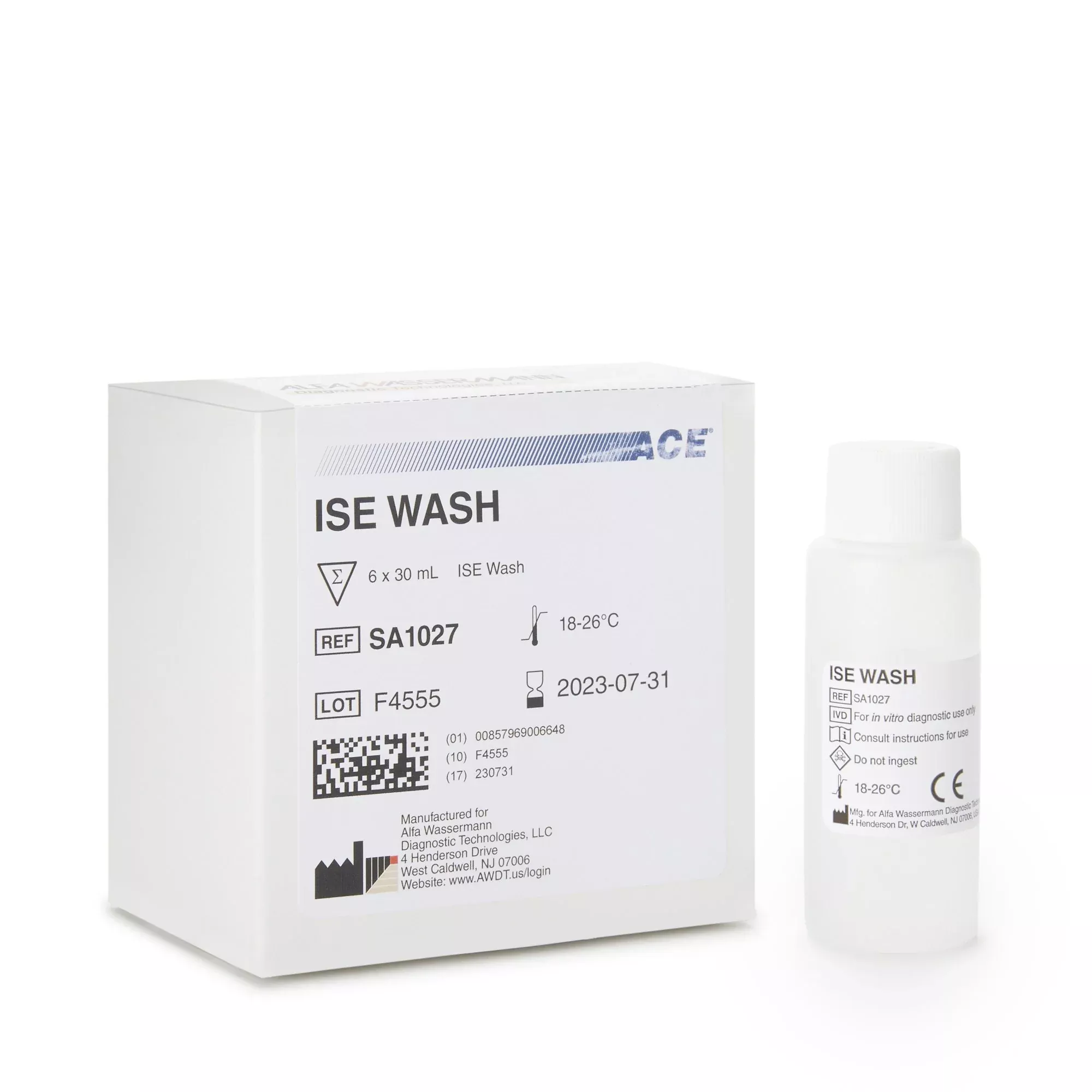 ACE ISE CAL A ISE Wash Solution for use with Ion Selective Electrode systems
