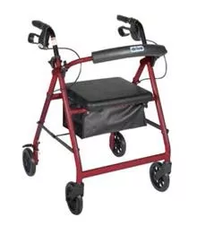 Alimed 4 Wheel Rollator Blue Lightweight Aluminum Frame - M-634653-3403 - Each