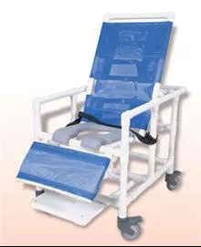Alimed Bariatric Commode / Shower Chair Healthline With Arms PVC Frame Mesh Back 24 Inch Seat Width - M-704643-2555 - Each