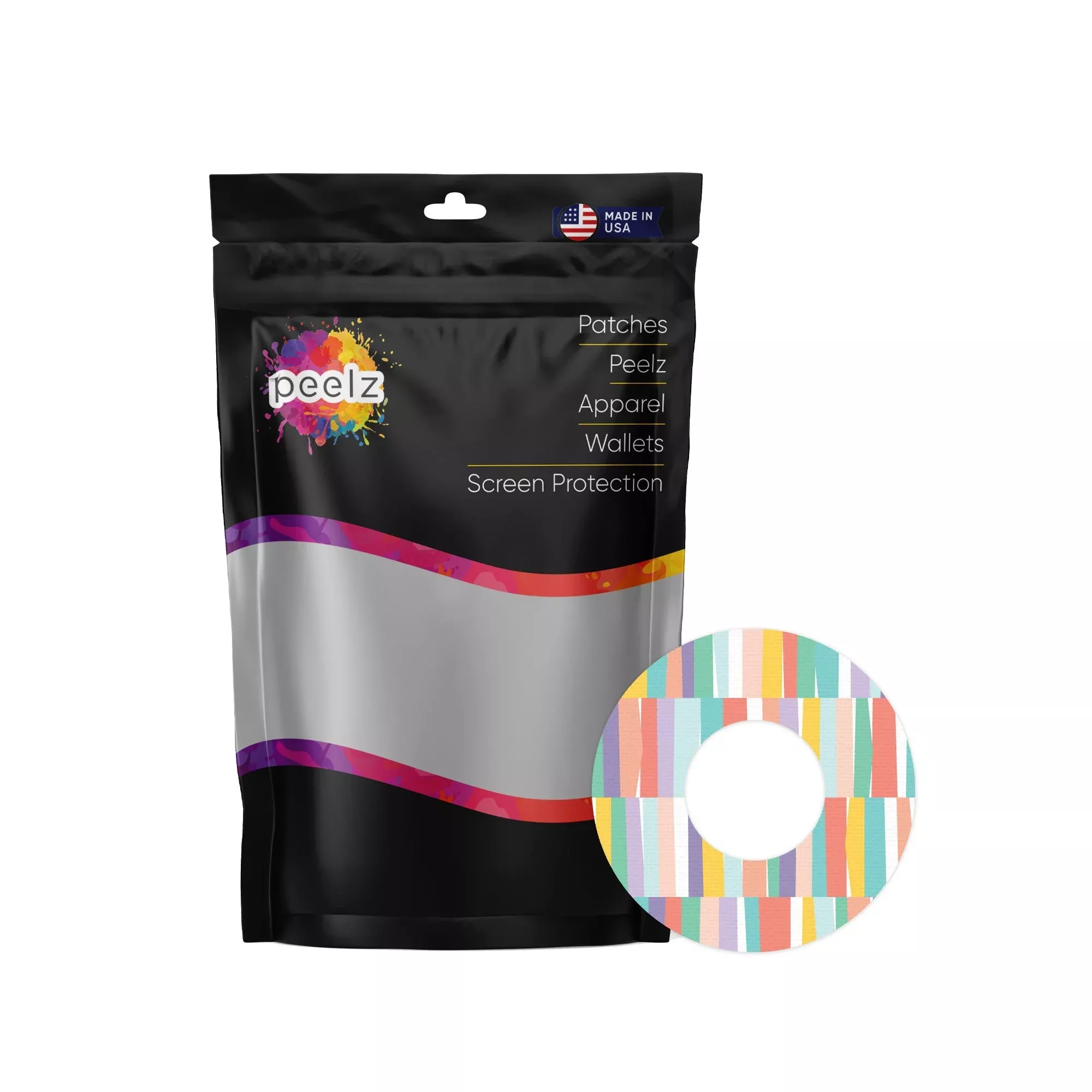 All Sortsa Stripes PatchTape Designed for the FreeStyle Libre 2