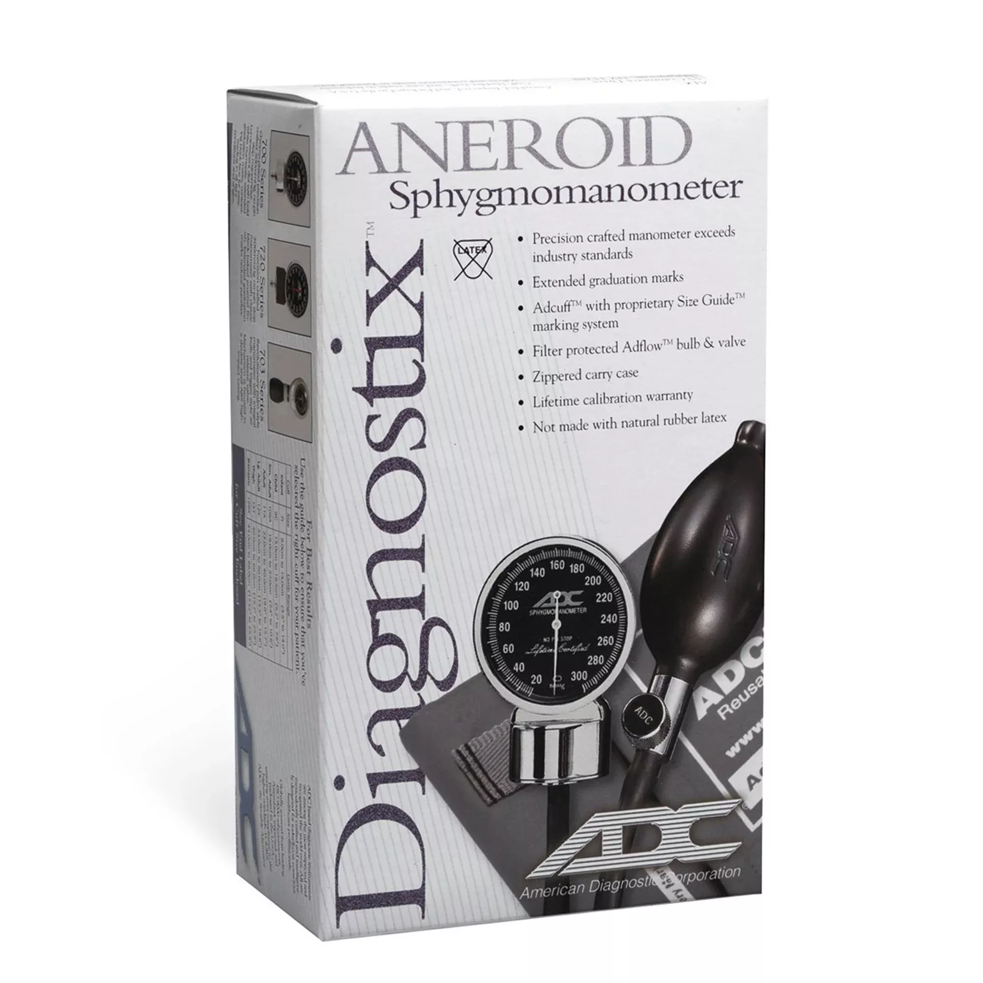 American Diagnostic Sphygmomanometer, Black, Size 11 Cuff, Pocket Size