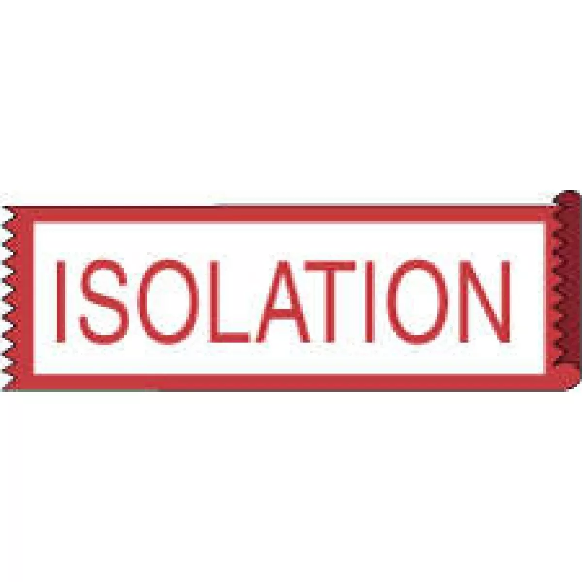 Anesthesia Tape (Removable) Isolation 2" X 500" - 333 Imprints - White With Red 95 - 500 Inches Per Roll