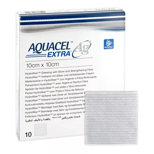 Aquacel Ag Extra Hydrofiber Dressing - Moderate/Highly Exuding Wounds | Convatec