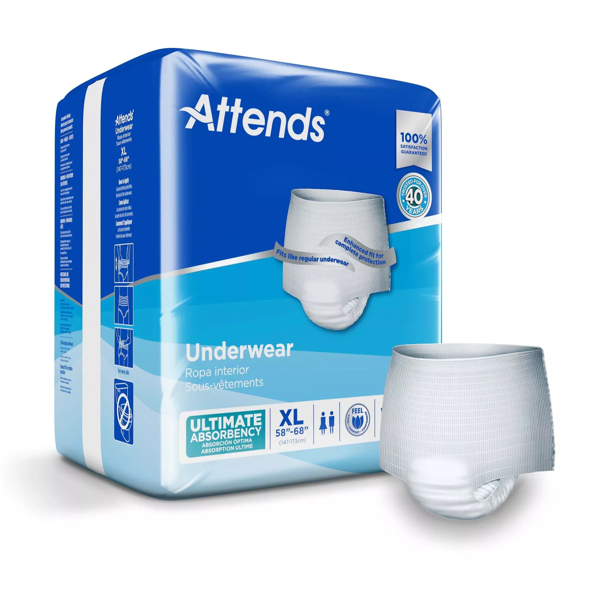 Attends Advanced Underwear, X-Large
