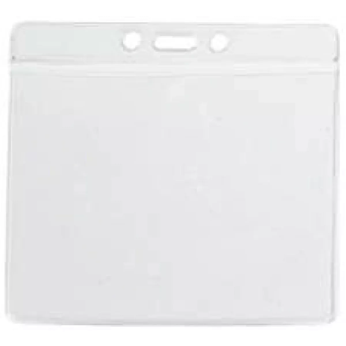 Badge Holder (Vinyl) 4 1/4" X 3 3/8" Clear - 100 Per Package