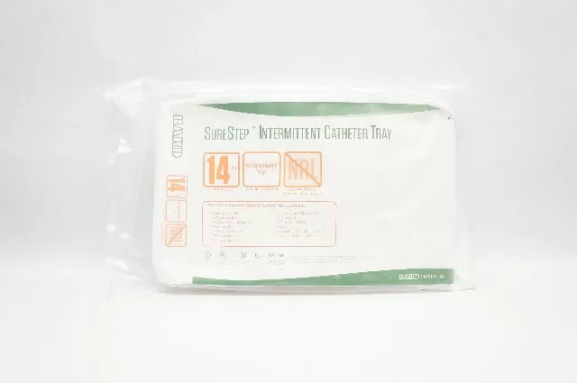 Bard INTS14 Surestep Intermittent Cath. Tray 14Fr Straight Tip (x)