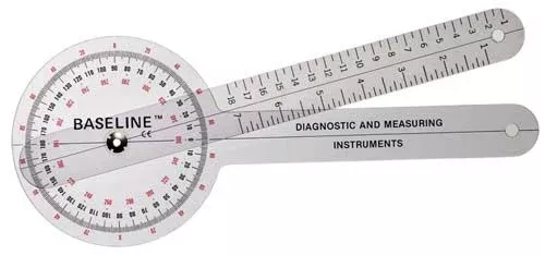 Baseline Transparent Plastic Goniometer