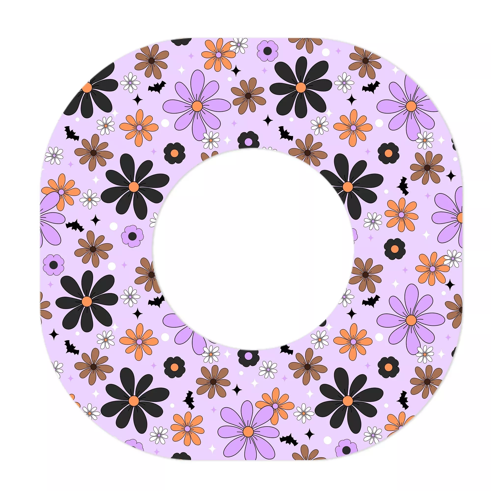 Batty Blooms Dexcom G7 and Stelo Patch Tape - Pump Peelz