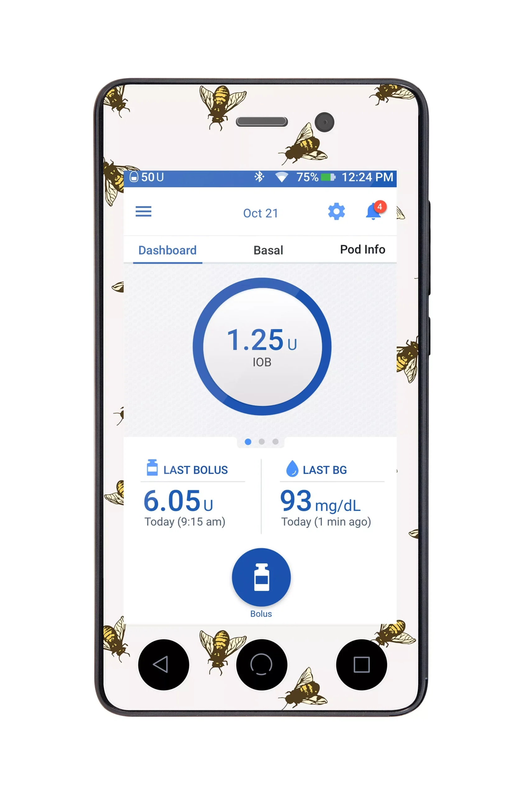 Bees Sticker for Omnipod DASH PDM – Pump Peelz