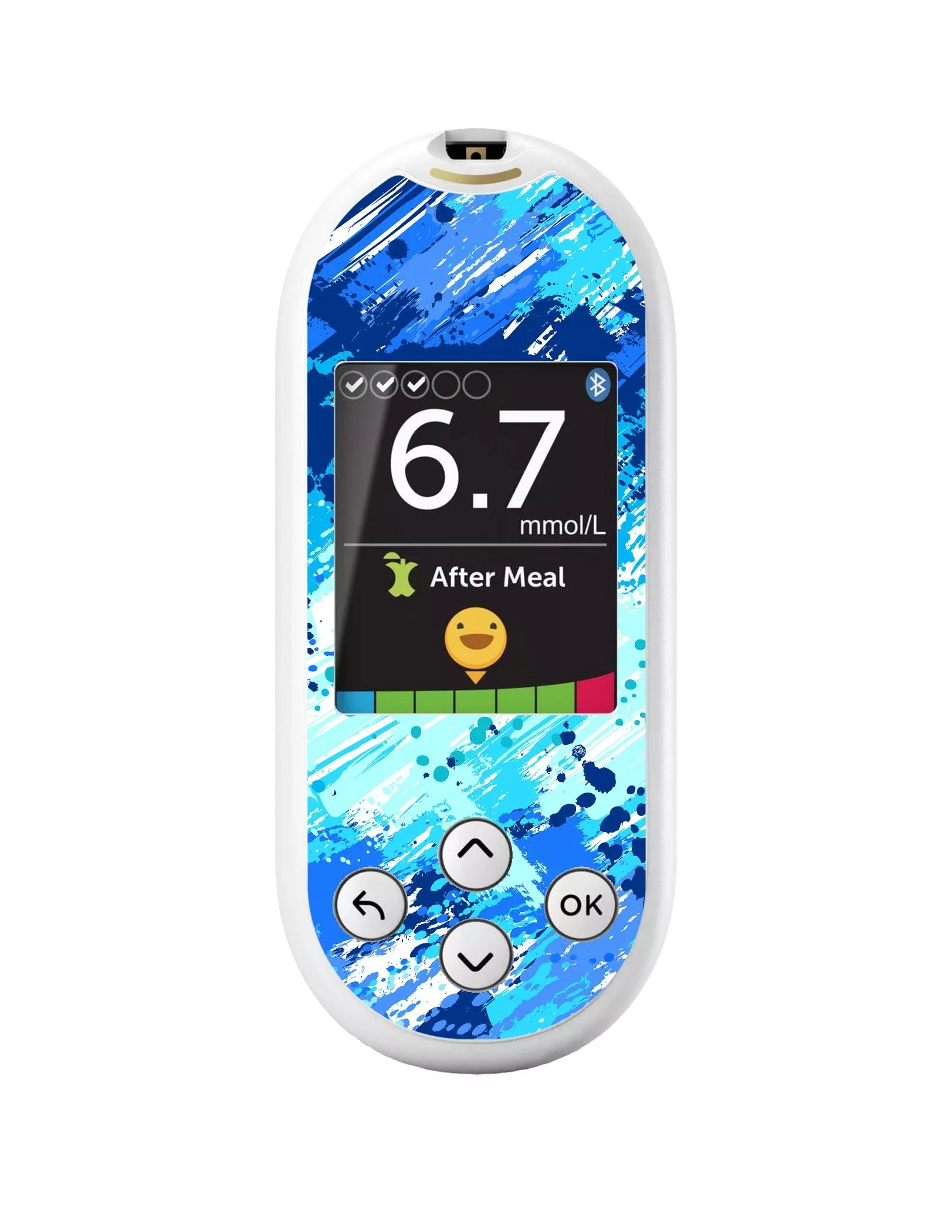 Beta Blue Sticker for OneTouch Verio Reflect Glucometer