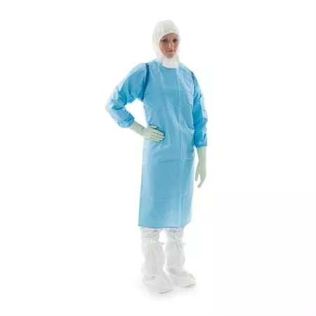BioClean-C Sterile Chemo Apron with Sleeves Small