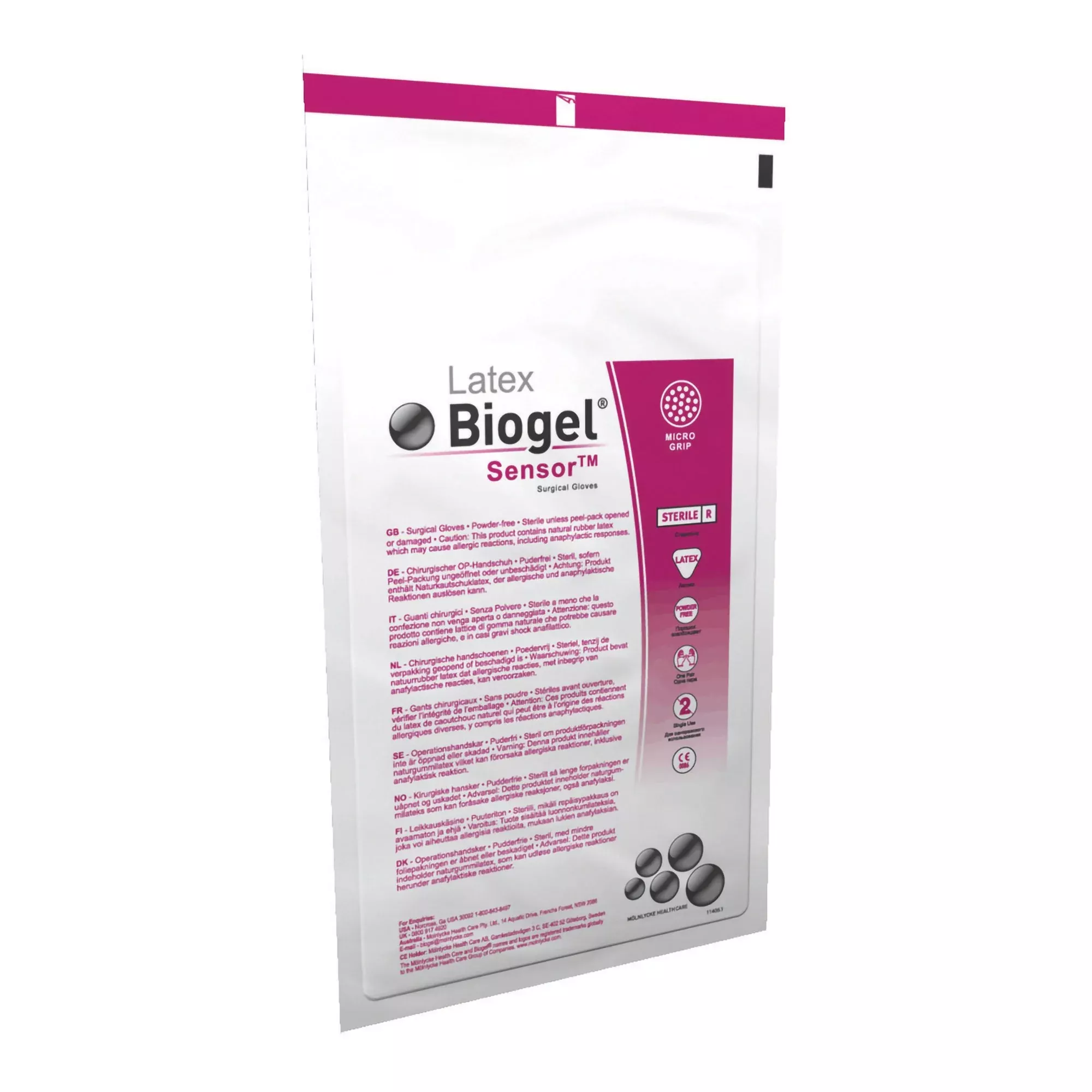 Biogel Sensor™ Latex Surgical Glove, Size 8, Straw Color
