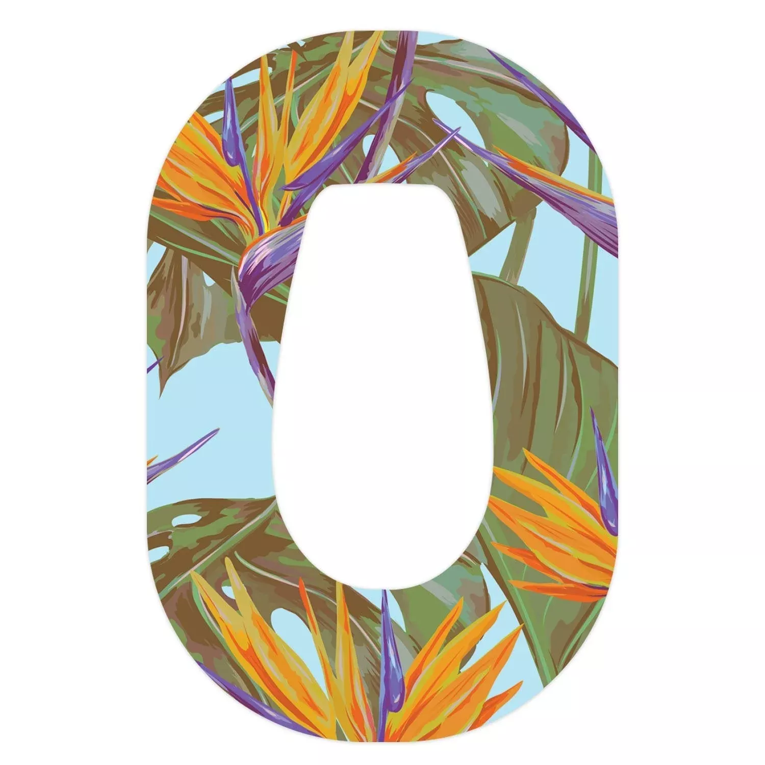 Birds of Paradise Dexcom G6 Patch Tape - Pump Peelz