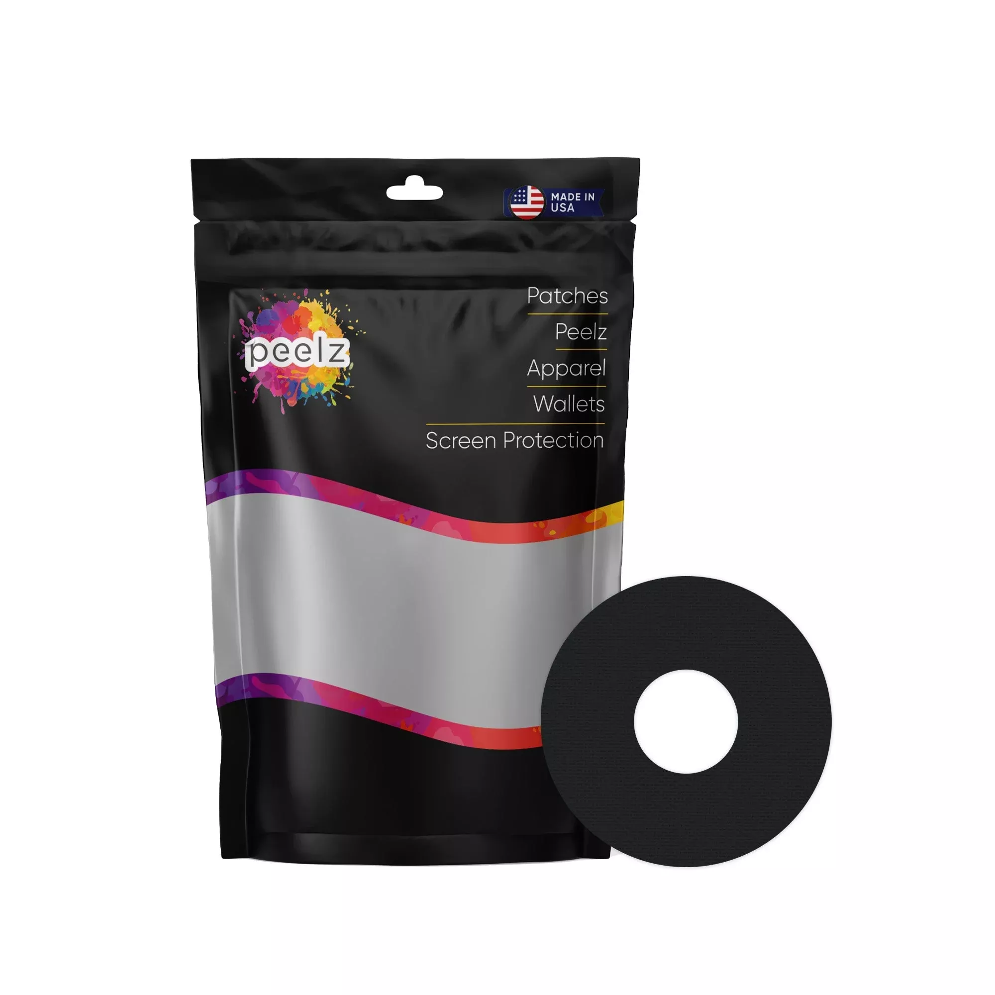 Black Patch Tape Designed for the FreeStyle Libre 3 Plus & Lingo