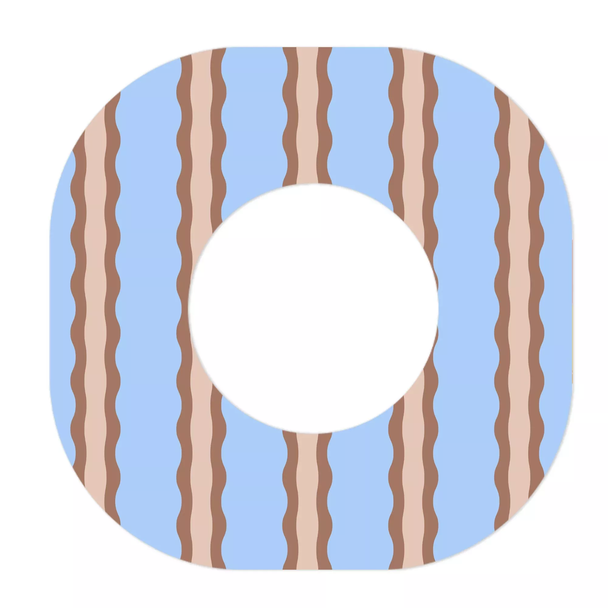 Boardwalk Waves Dexcom G7 and Stelo Patch Tape - Pump Peelz