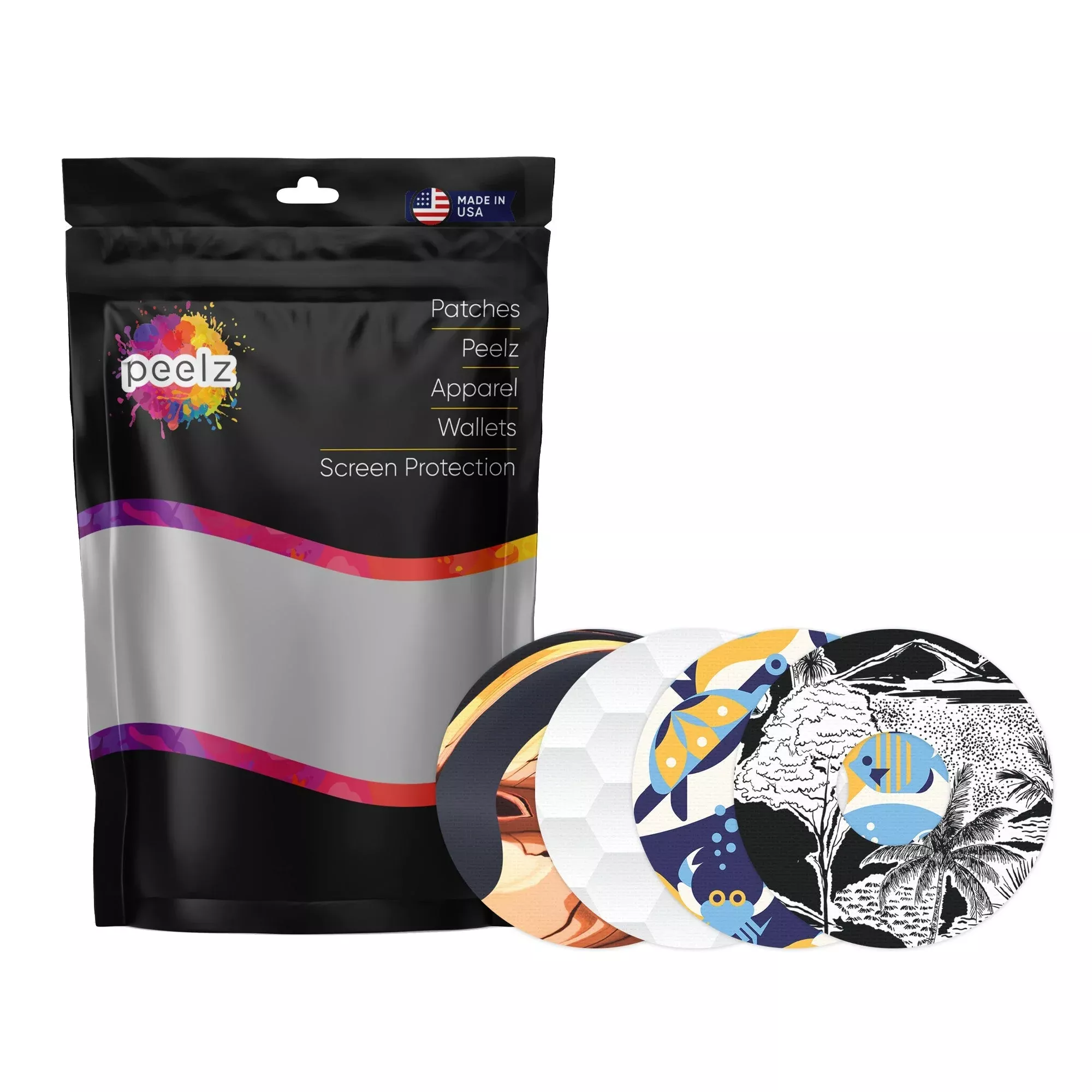 Boys Summer Variety Patch Tape Designed for the FreeStyle Libre 3 Plus & Lingo