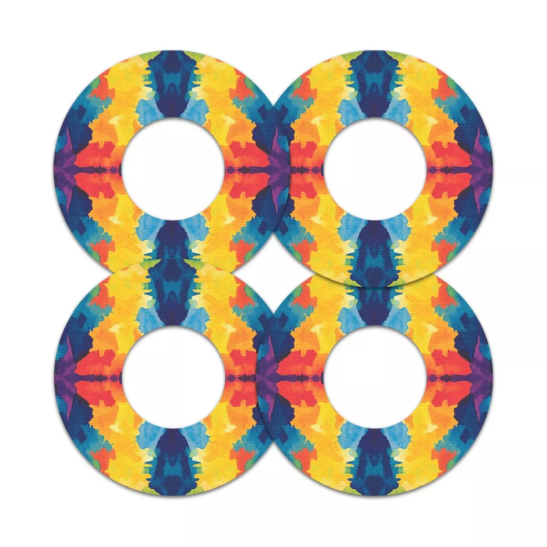 Bright Tie Dye Freestyle Libre 2 Patch Tape - Pump Peelz
