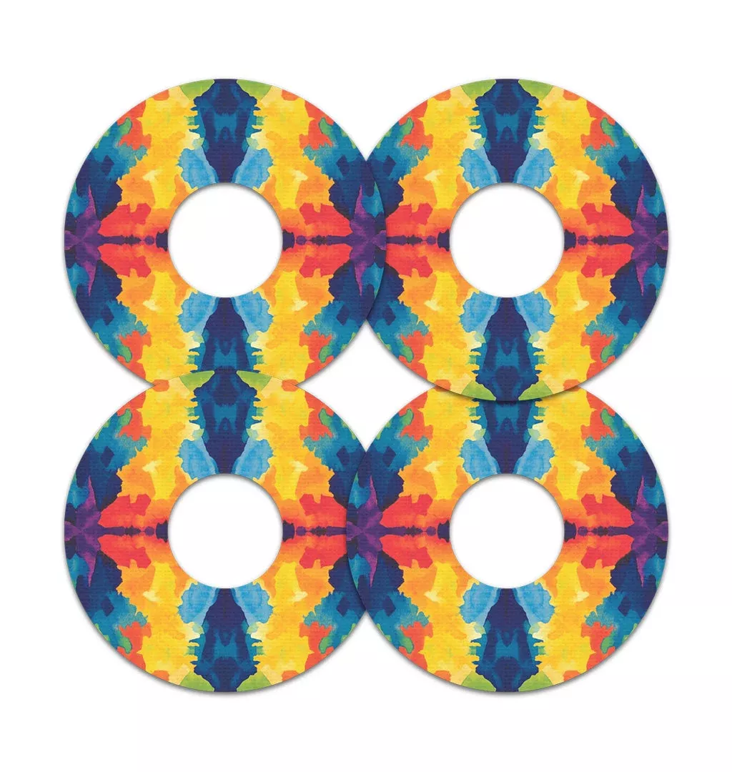 Bright Tie Dye FreeStyle Libre 3 Plus & LingoPatch Tape - Pump Peelz