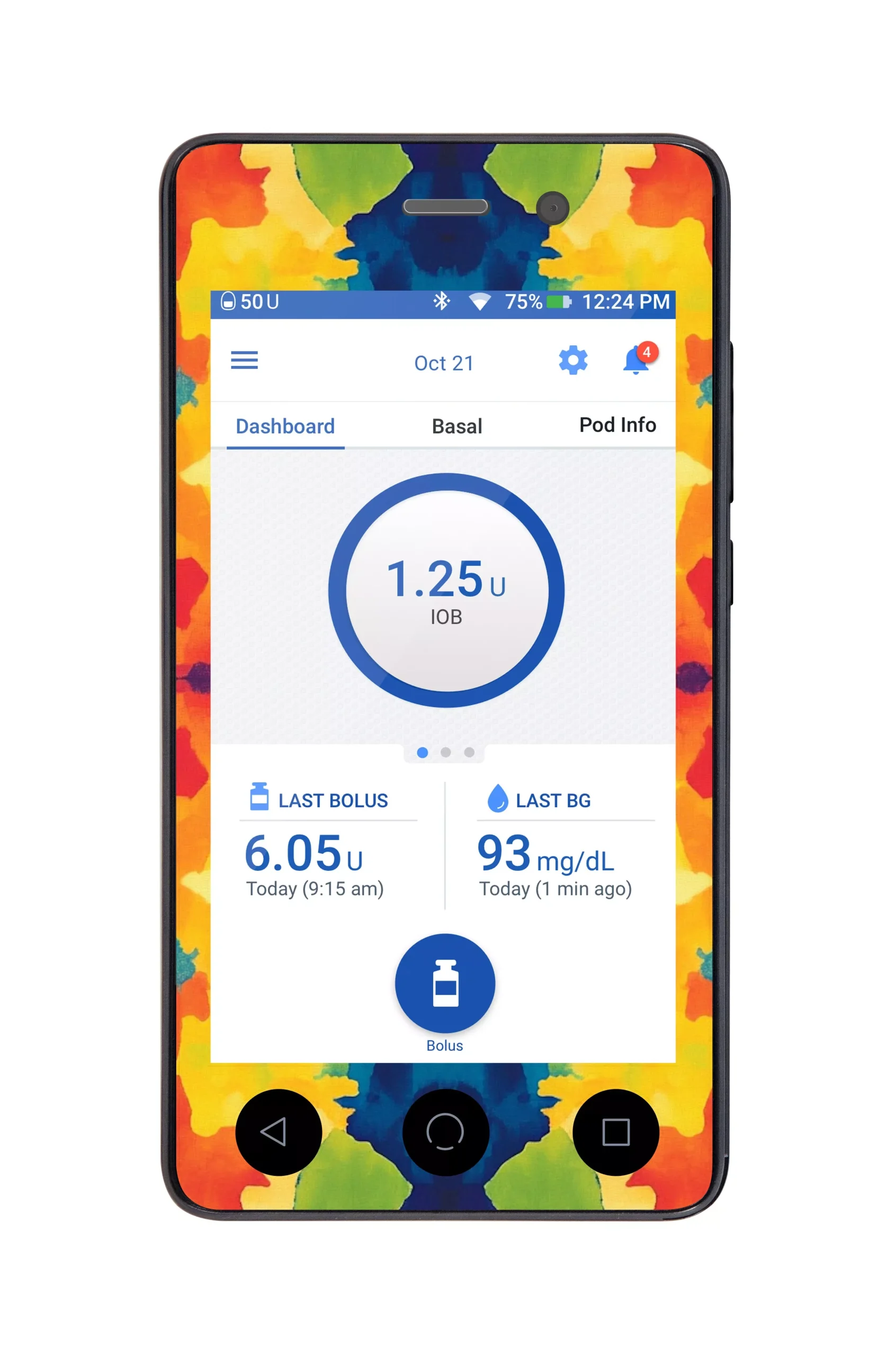 Bright Tie Dye Sticker for Omnipod DASHPDM – Pump Peelz