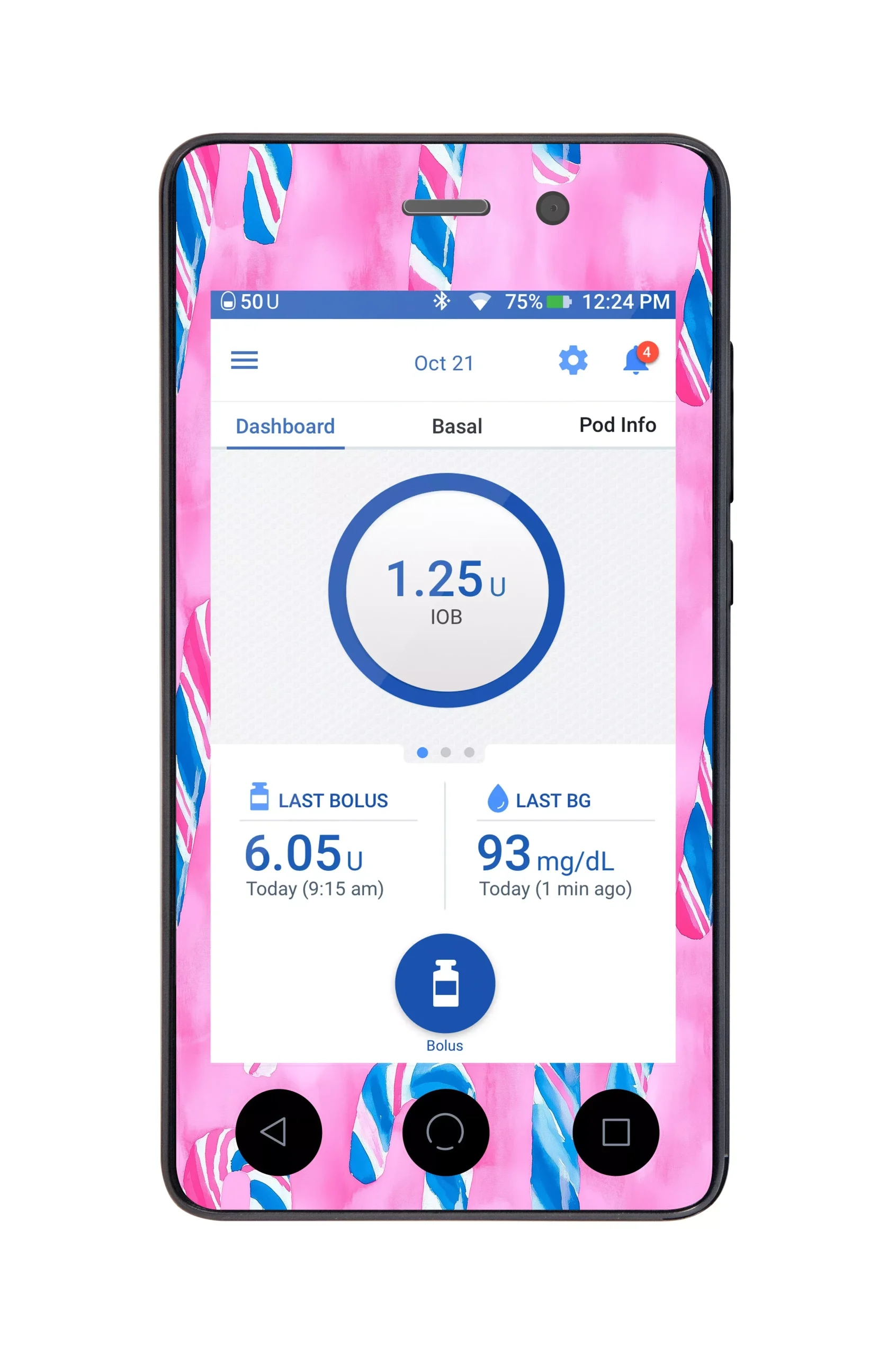 Candy Canes Sticker for Omnipod DASH PDM – Pump Peelz