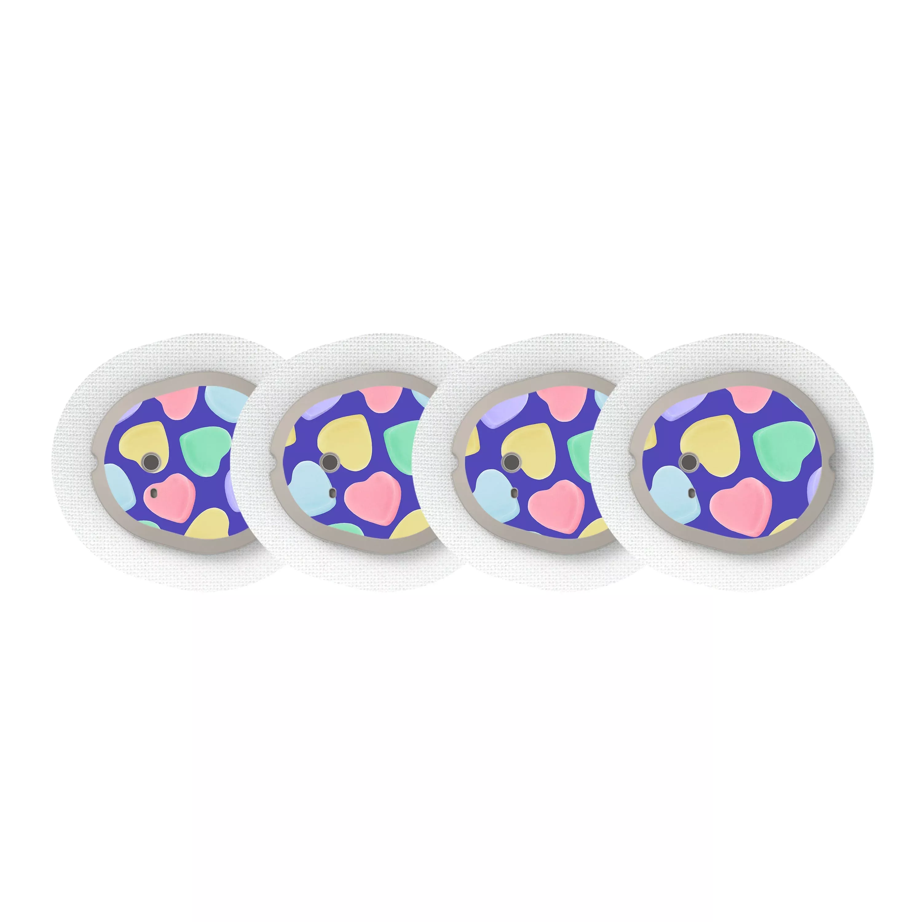 Candy Hearts Sticker Designed for the DEXCOM G7 and Stelo Transmitter