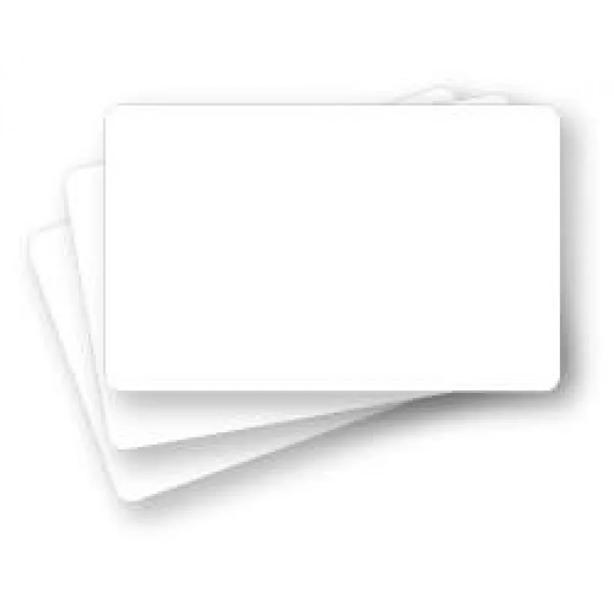 Card Badge Plastic 3 3/8" X 2 1/8" White - 500 Per Package