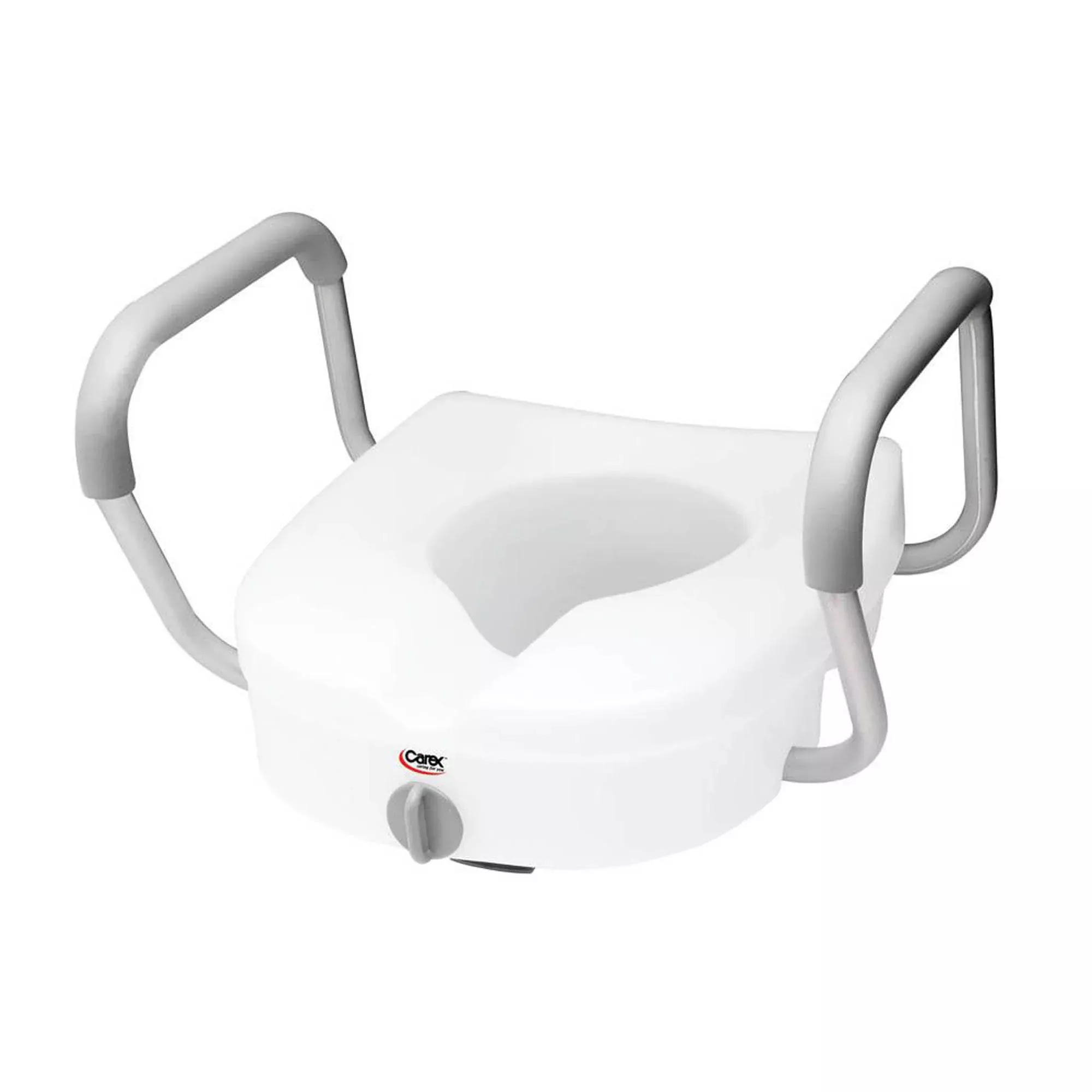 Carex E-Z Lock™ Raised Toilet Seat with Armrests