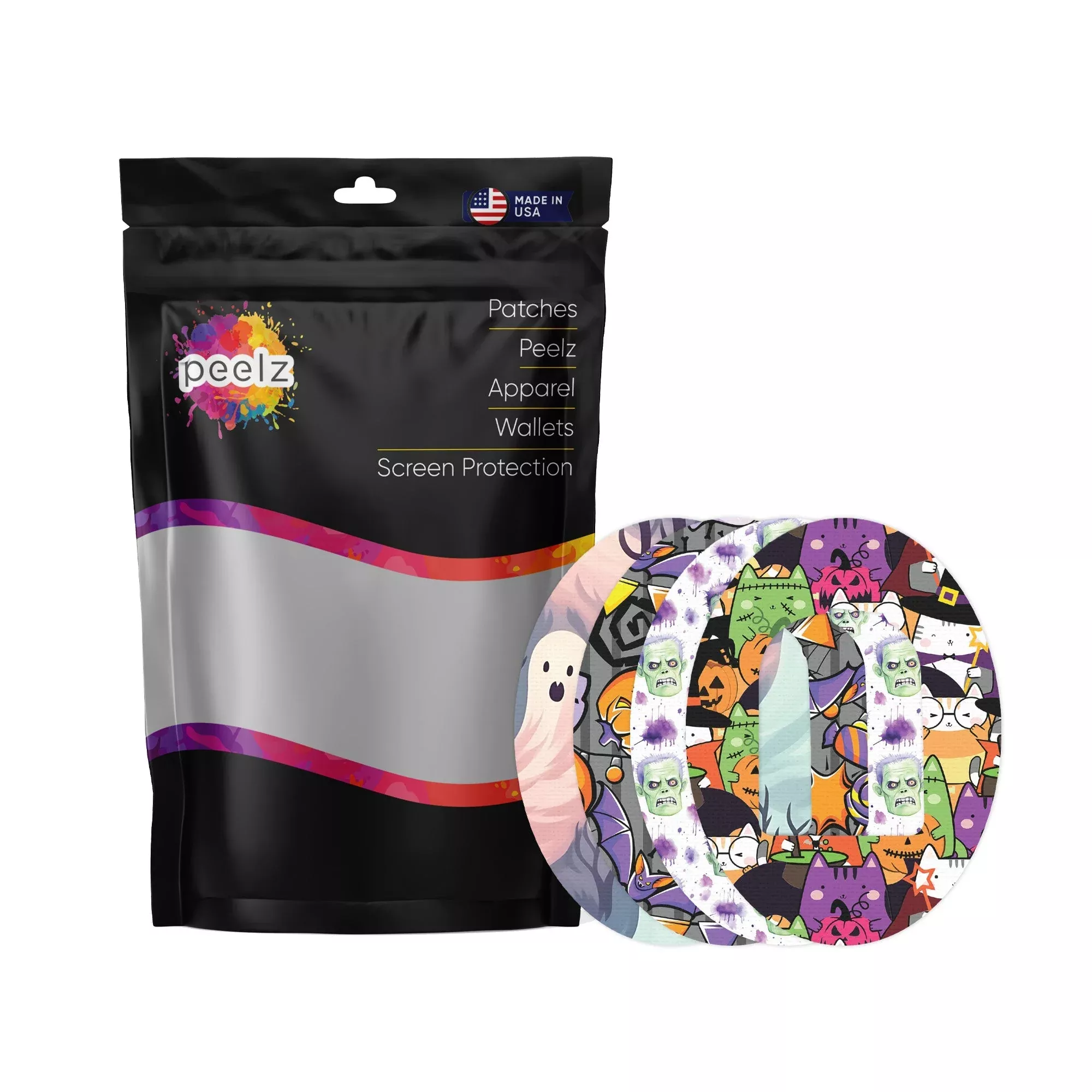 Cartoon Halloween Variety Pod Patch Tape - Pump Peelz