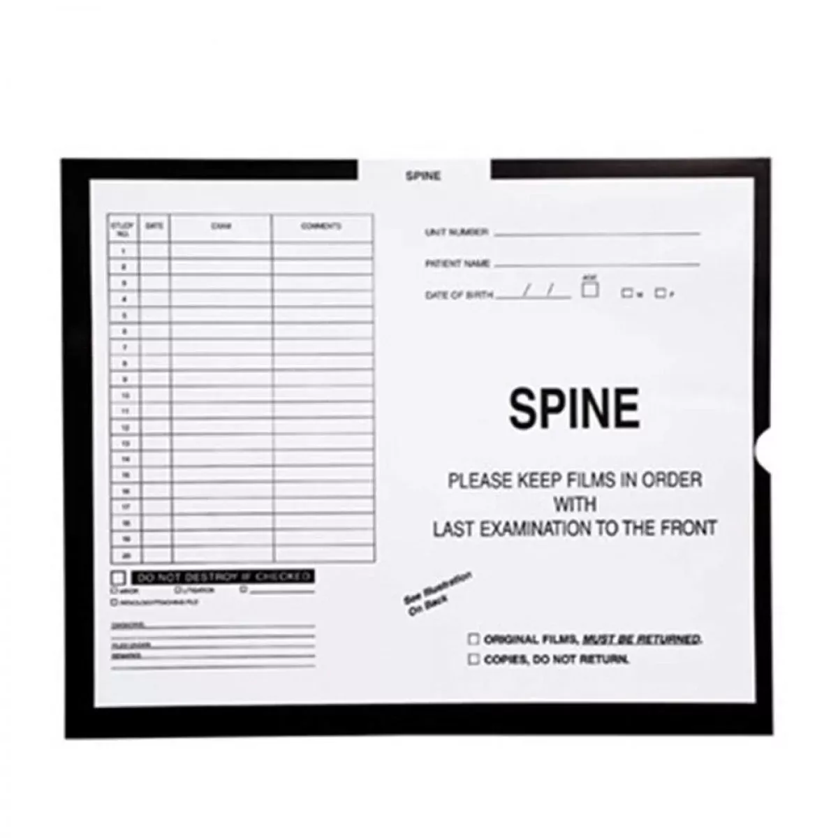 Category Insert Jacket Open End Spine Black 28# Kraft 14-1/4"X17-1/2" - 250 Per Case