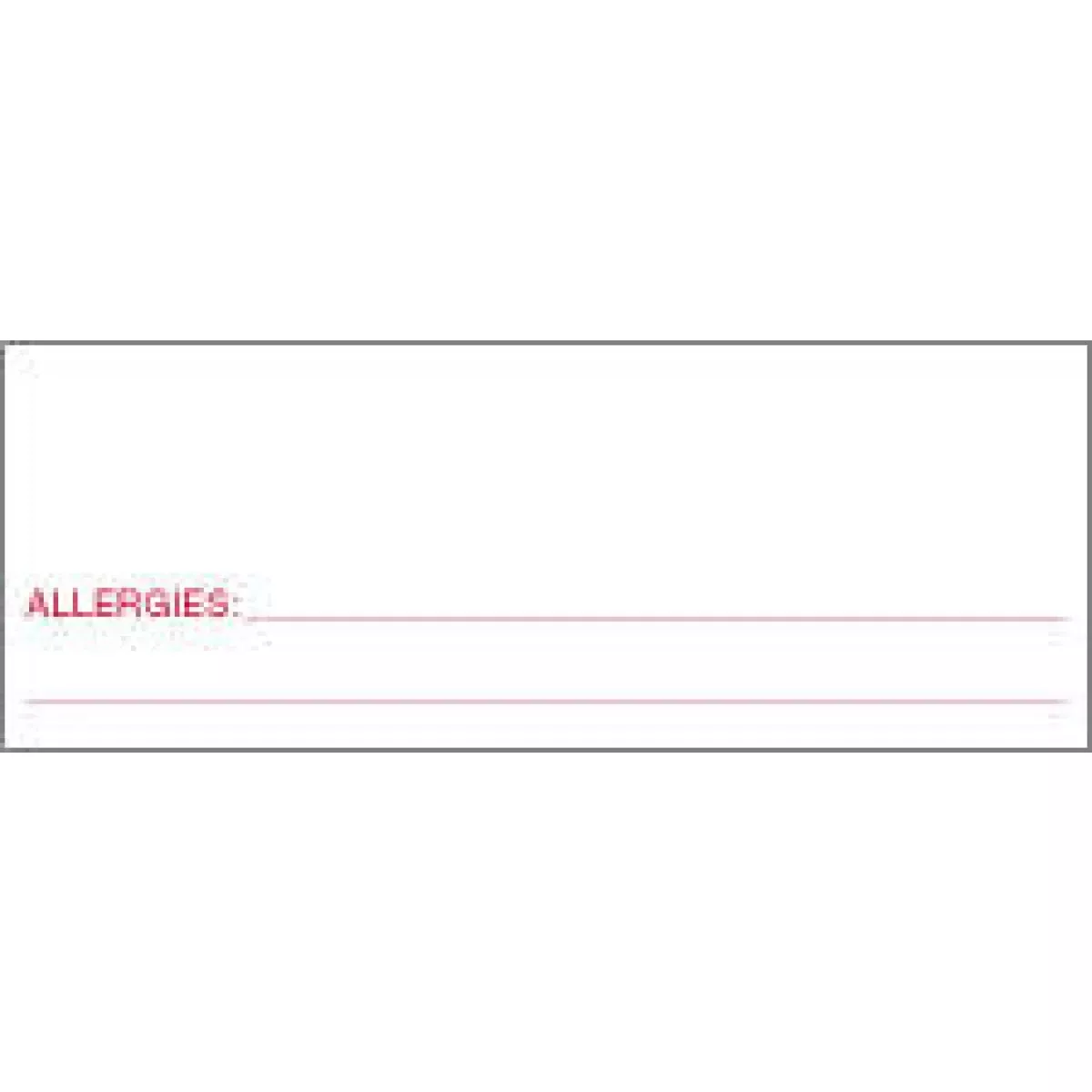 Chart Accessory Spine Insert Card 5"X1" White And Red Card Stock - 100 Per Pack
