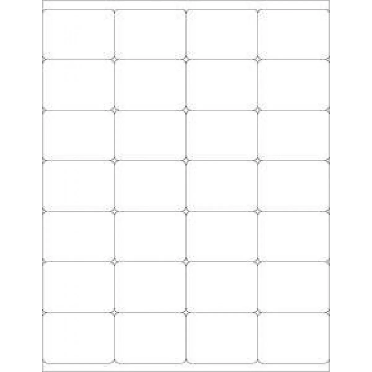Chart Labels Laser Portrait 2.125X1/2 White - 28 Per Sheet, 100 Sheets Per Pack