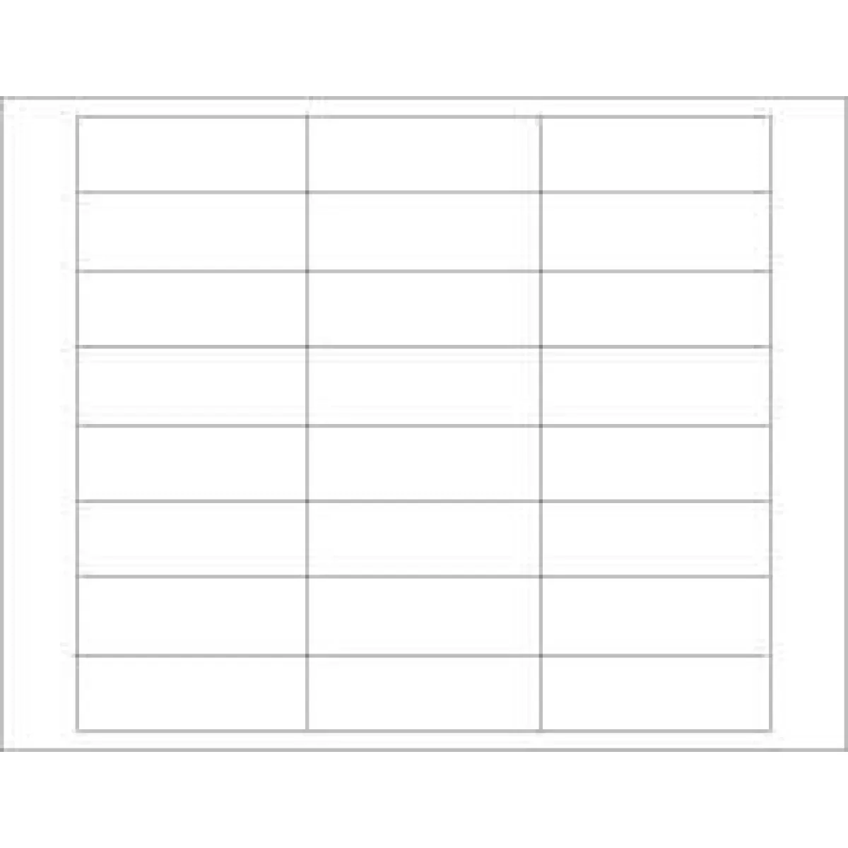 Chart Labels Wristband Laser Landscape 3X1 White - 4 Pks Of 250 Per Case