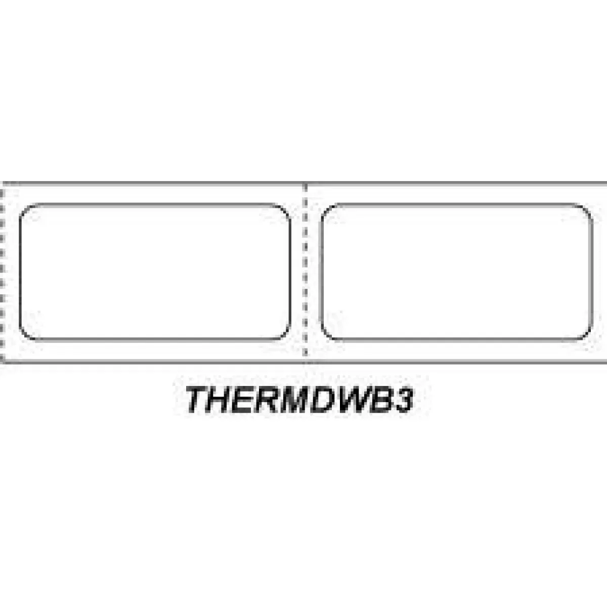 Chart Labels Wristband Thermal 2X1 3" Pedi White - 5000 Per Roll
