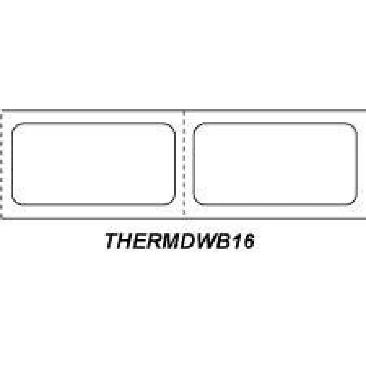 Chart Labels Wristband Thermal Spec Id 2X1 1" Pedi White - 1300 Per Roll