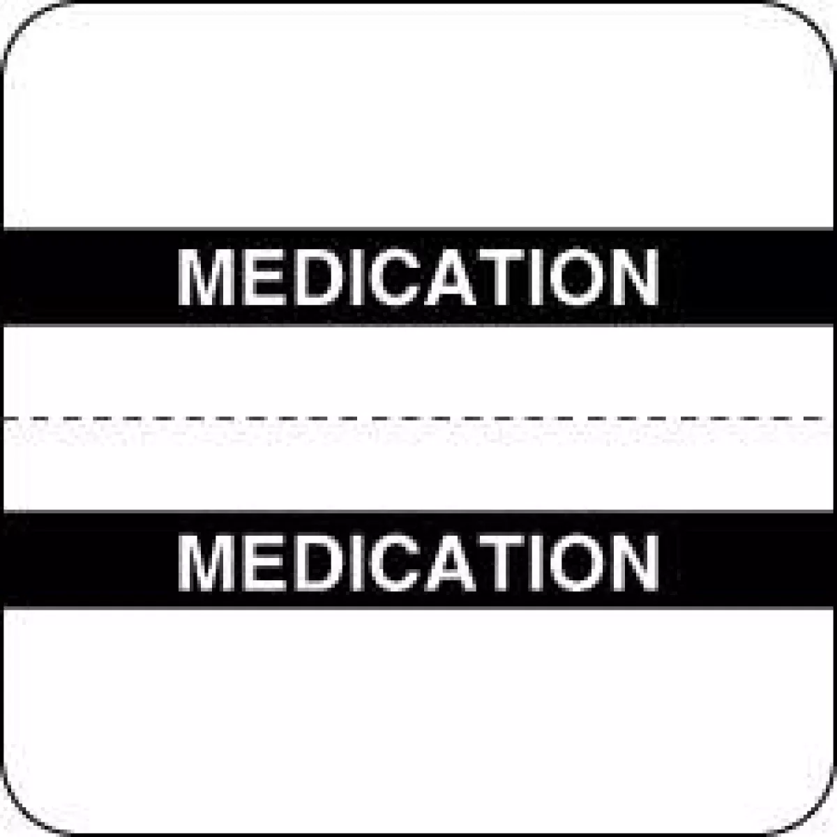 Chart Tab Paper Medication 1 1/2" X 1 1/2" White 100 Per Roll